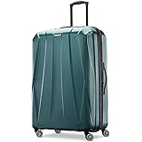 Samsonite Centric 2 Hardside Expandable Luggage with Spinner Wheels, Emerald Green, Checked-Large 28-Inch
