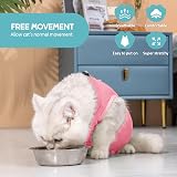 Avont Cat Recovery Suit Post Surgery Pink S view 2