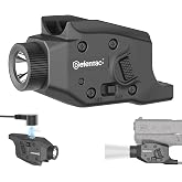 DEFENTAC 500 Lumen Pistol Light for G42, G43, G43X, G48, No Rail or MOS | with Momentary on and Strobe Modes, Magntic USB Rechargeable