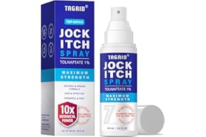 TAGRID Jock Itch Spray: Maximun Strength Jock Itch Treatment fot Itch Skin Relief - Antifungal Anti Itch Spray for Men Women Skin - 3.5 Fl Oz