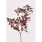 Afloral&trade; Faux Cimicifuga Leaf Spray in Brown - 31"
