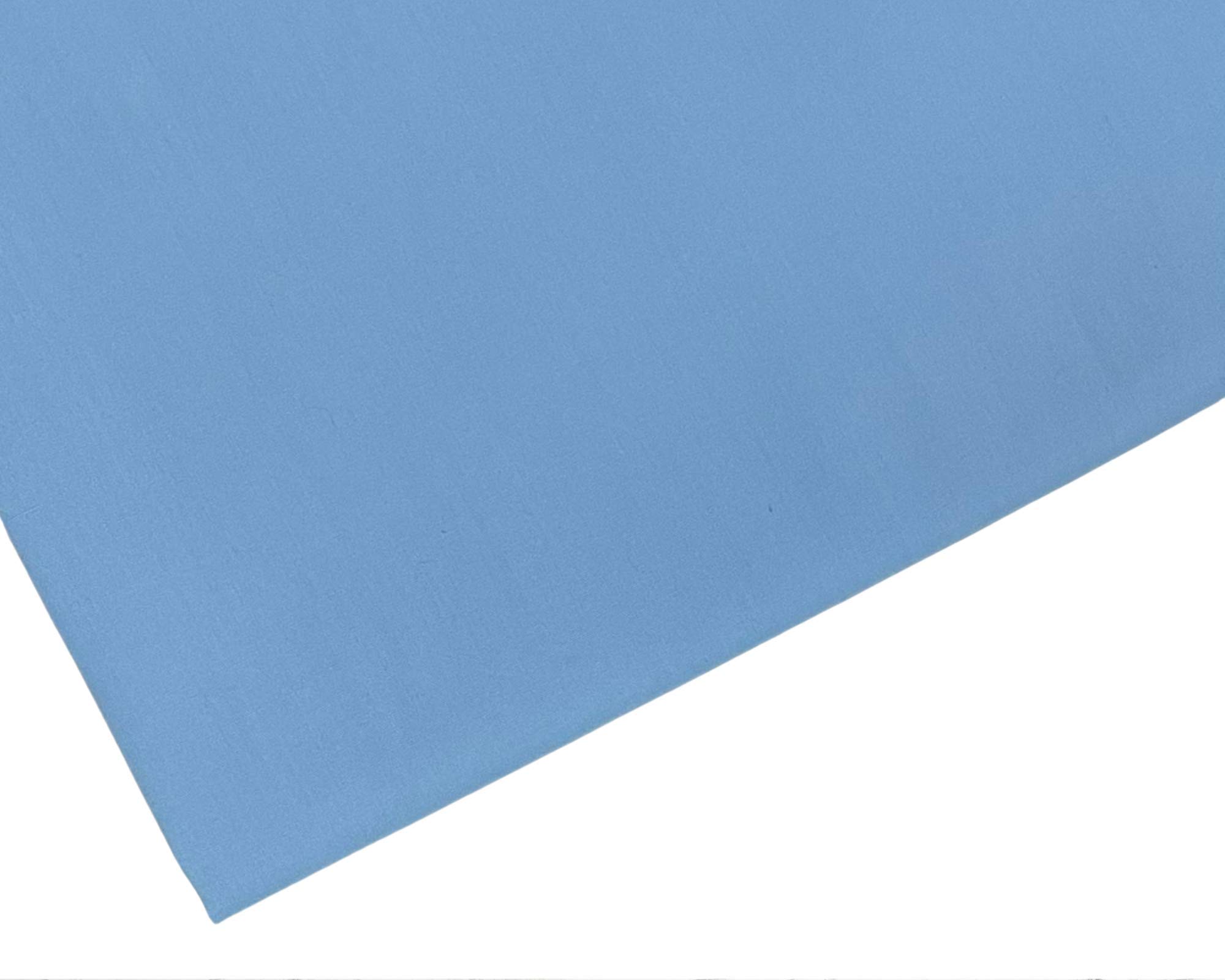 Plain Sky Blue Polycotton Fabric - 45 inch / 112 cm Wide - 40+ Colours (Sky Blue, 2 METRE)