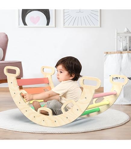 Amazon Rainbow Rocking Chair Rocking Chair Montessori Rocker Board