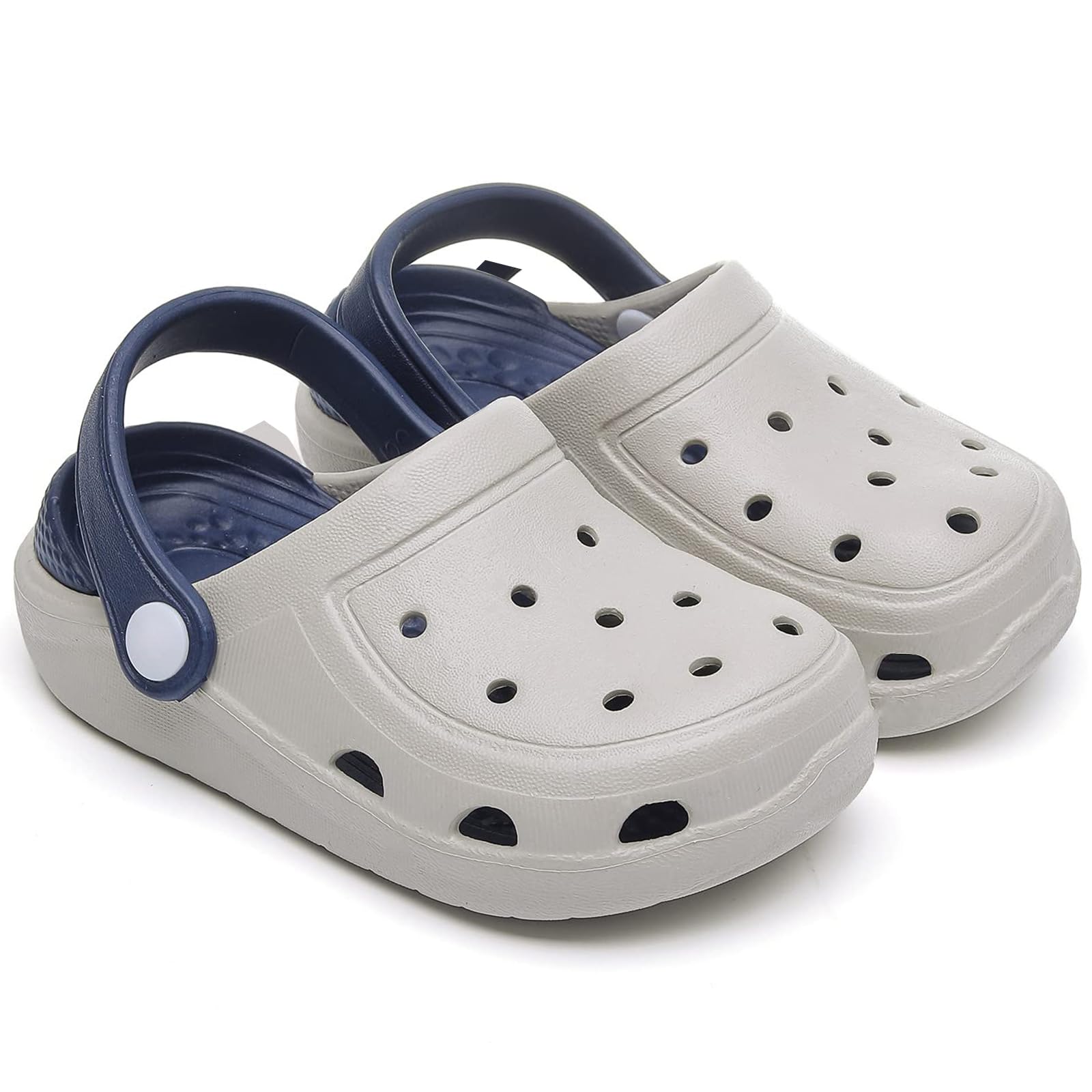 Photo 1 of ***SEE CLERK NOTES***** OWIF Boys Girls Toddler Clogs Little Kids Slip on Slides Sandals Truck Car Bunny Summer Water Shoes Garden Beach Pool Outdoor Bathing Shower Slippers Grey