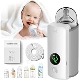 Rechargeable Portable Bottle Warmer for Travel, 6 Temperature Control | 6000mAh Battery,Even Heating,Digital Display,Fits Most Bottles,Bottle Warmer for Breast Milk/Formula Warming for Home Outdoor