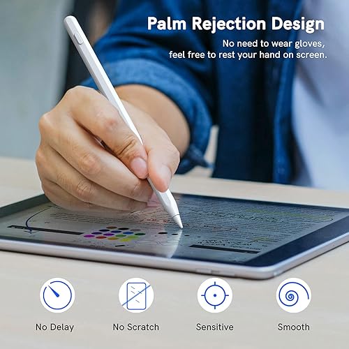iPad Pencil 2nd Generation with Magnetic Wireless Charging, Stylus