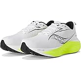 Saucony Men's Triumph 22 Sneaker, White/Citron, 7