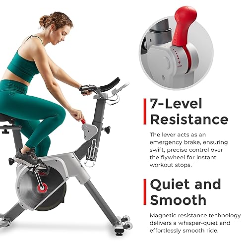 Magnetic Resistance Sunny Health Fitness Stationary Bike Sunny