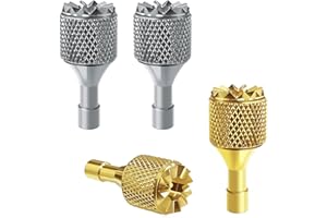 Hanatora Joysticks Stick for DJI RC,RC 2(Flip,Neo,Air 3S,Air 3,Mini 4/3 Pro,Mini 3,Mavic 3 Classic/Pro Drone Controller),Remote Control Joy Sticks Thumb Accessories(Gray & Gold)