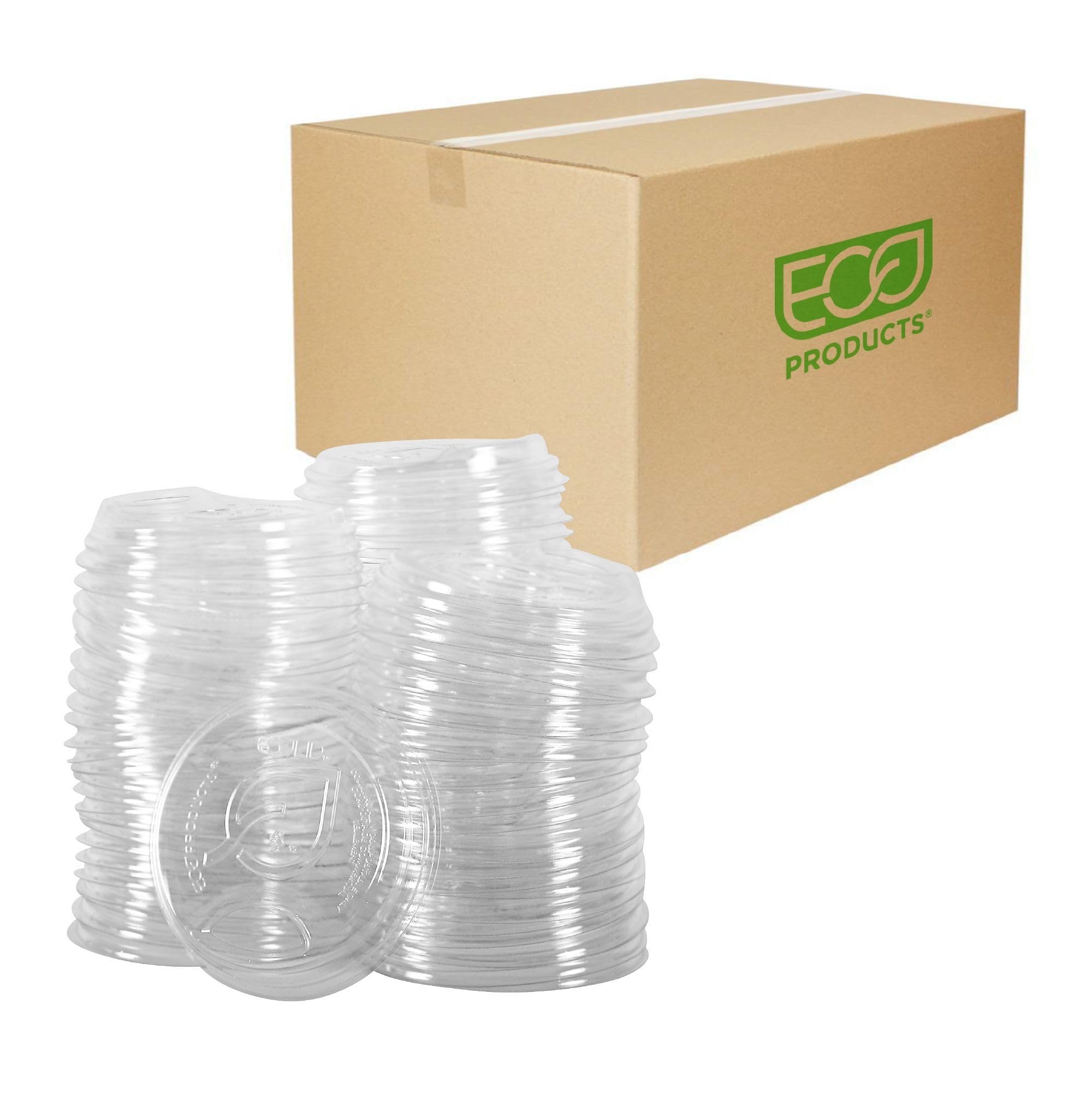 Eco-Products GreenStripe Compostable Paper Cup Sip Lids, Case of 1000 ...