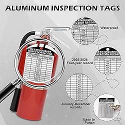 50 Sets Metal Inspection Tags Safety Inspection