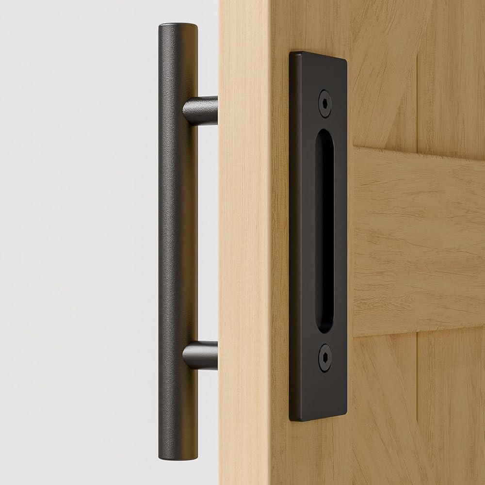 TSMST 30cm Sliding Door Handle Double Sided Invisible Stainless Steel