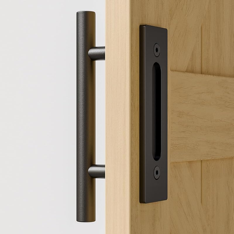 TSMST 30cm Sliding Door Handle Double Sided Invisible Stainless Steel
