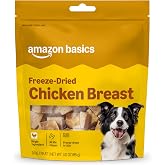 Amazon Basics Dog Treats Freeze Dried Raw Single Ingredient Chicken Breast, High Protein, Healthy Training Treats or Meal Topper for all Dogs, Grain-Free, 3 Oz (Pack of 1) (Previously Wag)