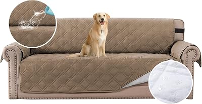 BellaHills Waterproof Sofa Cover Protector for 3 Cushion Couch - Taupe