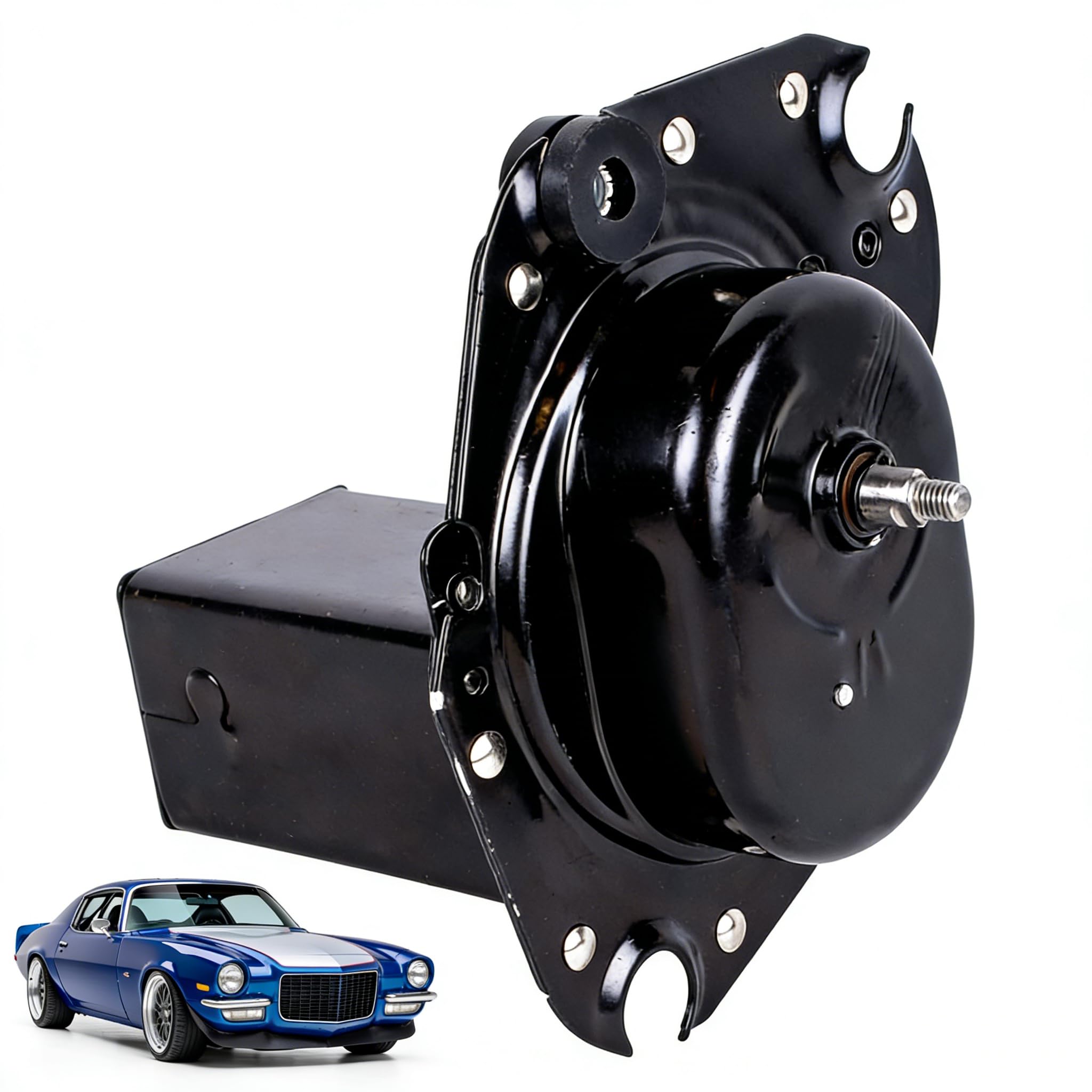 Photo 1 of Hututimo 5045441 4918442 WPM140 Front Windshield Wiper Motor Compatible with Buick, Chevrolet, Oldsmobile, Pontiac, GMC 1968-1987 Replace 1698858 20043206 22048242 4919624 5045555 5045557 1667737