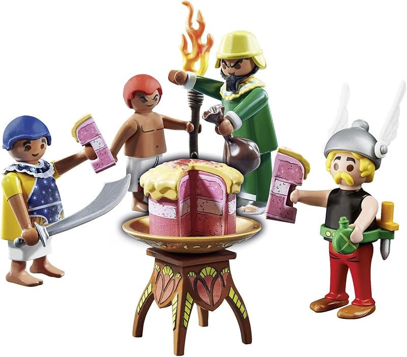 Asterix 71269 Pyradonis' vergiftete Torte, Asterix, Kleopatra`s Vorkoster sowie Pyradonis und dessen Helfer Schraubzieris, Spielzeug für Kinder ab 5 Jahren