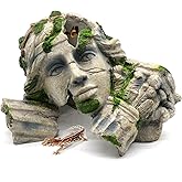 relaqcc Reptile Cave Hideout Tank Accessories Decorations, Aquarium Hideaway Cave Fish Tank Decorations for Amphibians, Betta Fish, Shrimp, Lizards, Leopard Gecko