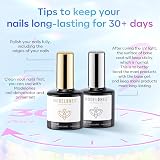 Modelones Gel Base Coat and Top Coat 10ml 2Pcs No Wipe Set Glossy Long Lasting view 3