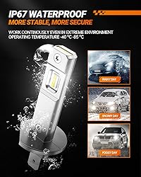 SEALIGHT H1 Bulbs 36000LM Super Bright, 1:1 Size