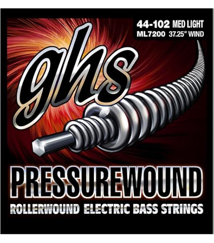 Ql106 String Contact Core GHS Super Steels Bass Strings - 4-String Set, Medium Scale ...
