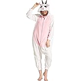 MizHome Halloween Costume Goat Hooded Pajamas Kigurumi Cosplay Goat