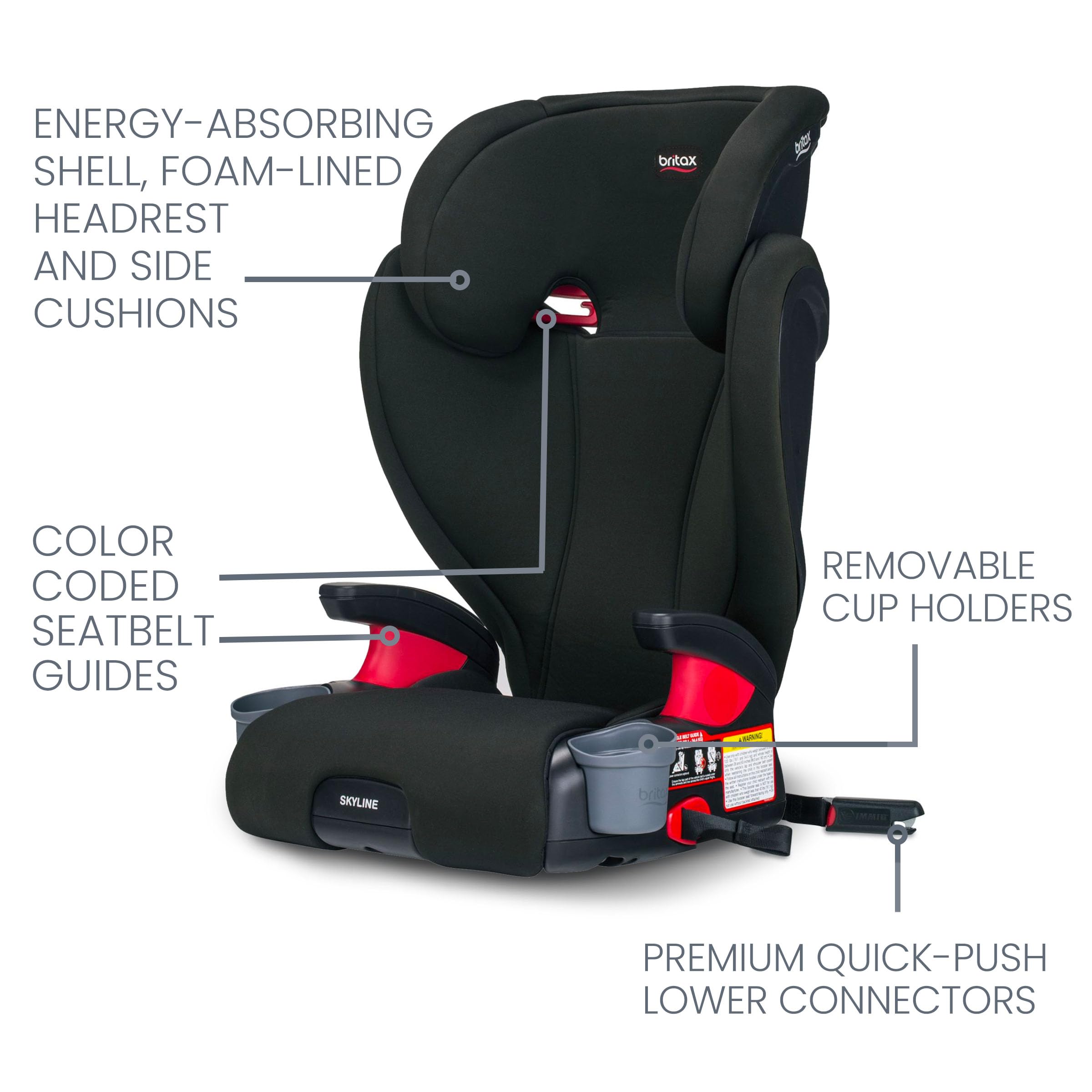 Britax Highpoint Backless Belt-Positioning Booster Seat, SafeWash Green