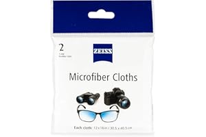 ZEISS MicroFiber Lens Cleaning Cloth (Pack of 2) JUMBO SIZE
