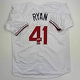 Facsimile Autographed Joe Ryan Minnesota White Reprint Laser Auto Baseball Jersey Size Men's XL