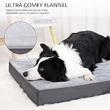 Jaspuriea Extra Large Orthopedic Dog Bed 120x75x10cm Waterproof Cover view 2
