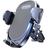vanva Universal Air Vent Car Mount, [ Big Phones &amp; Thick Case Friendly ] Cell Phone Holder for Car Hands Free Clamp Cradle Vehicle fit for All Apple Smartphone