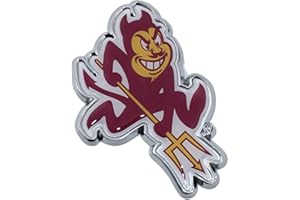 AMG AUTO EMBLEMS Arizona State Sun Devils Sparky Metal Chrome Emblem