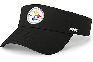 FOCO NFL Mens NFL Team Logo Visor Hat Caps