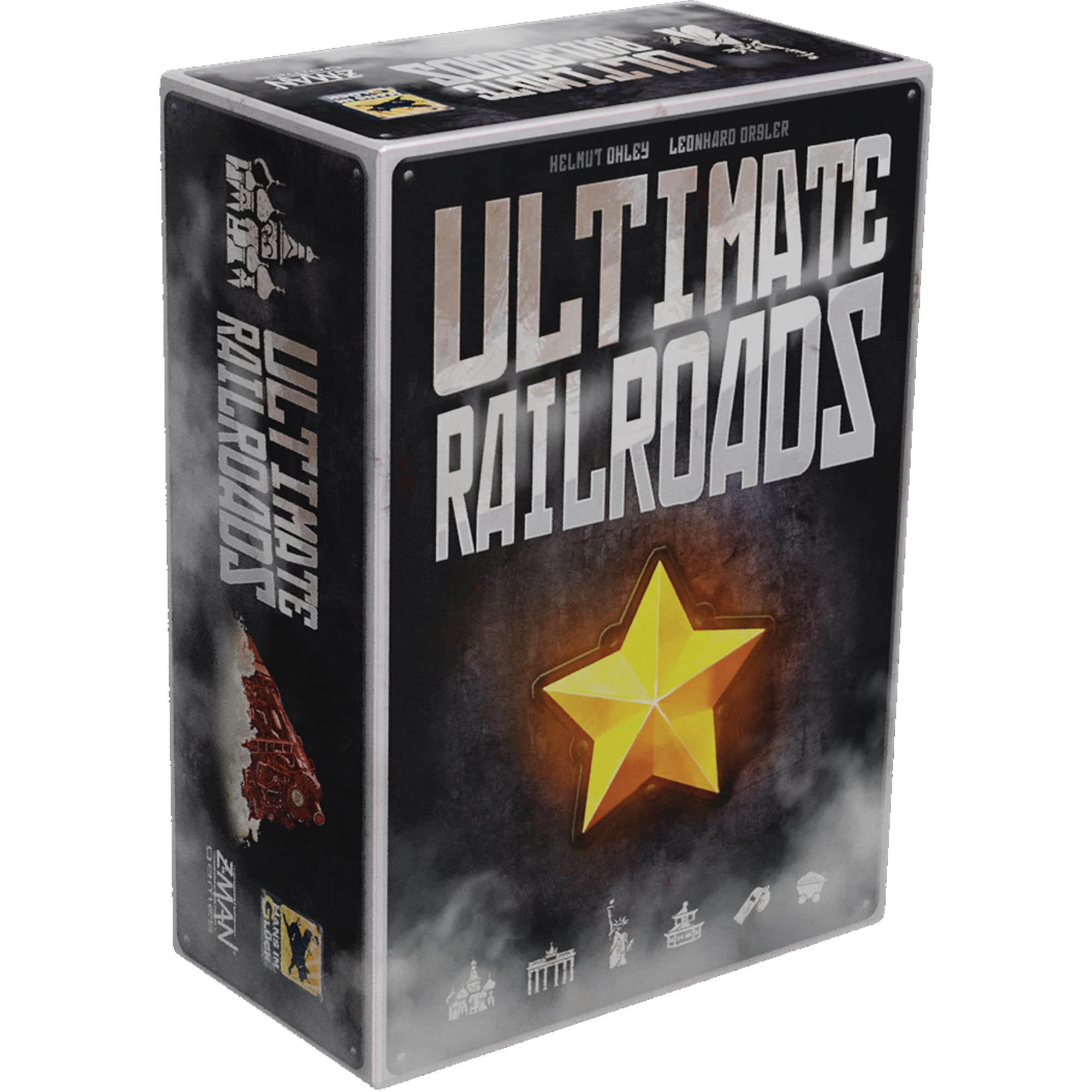 Z-Man Games Ultimate Railroads | Board Game | Ages 12+ | 1-4 Players | 90-120 Minutes Playing Time (ZMGZH008)