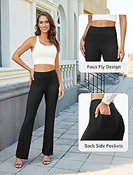 DLOODA Womens Bootcut Dress Pants Business Casual