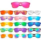 Matcheck 8/16 Pack Neon Colors Sunglasses Wholesale Bulk Party Favors Retro Classic Glasses Birthday Pool Unisex Adult
