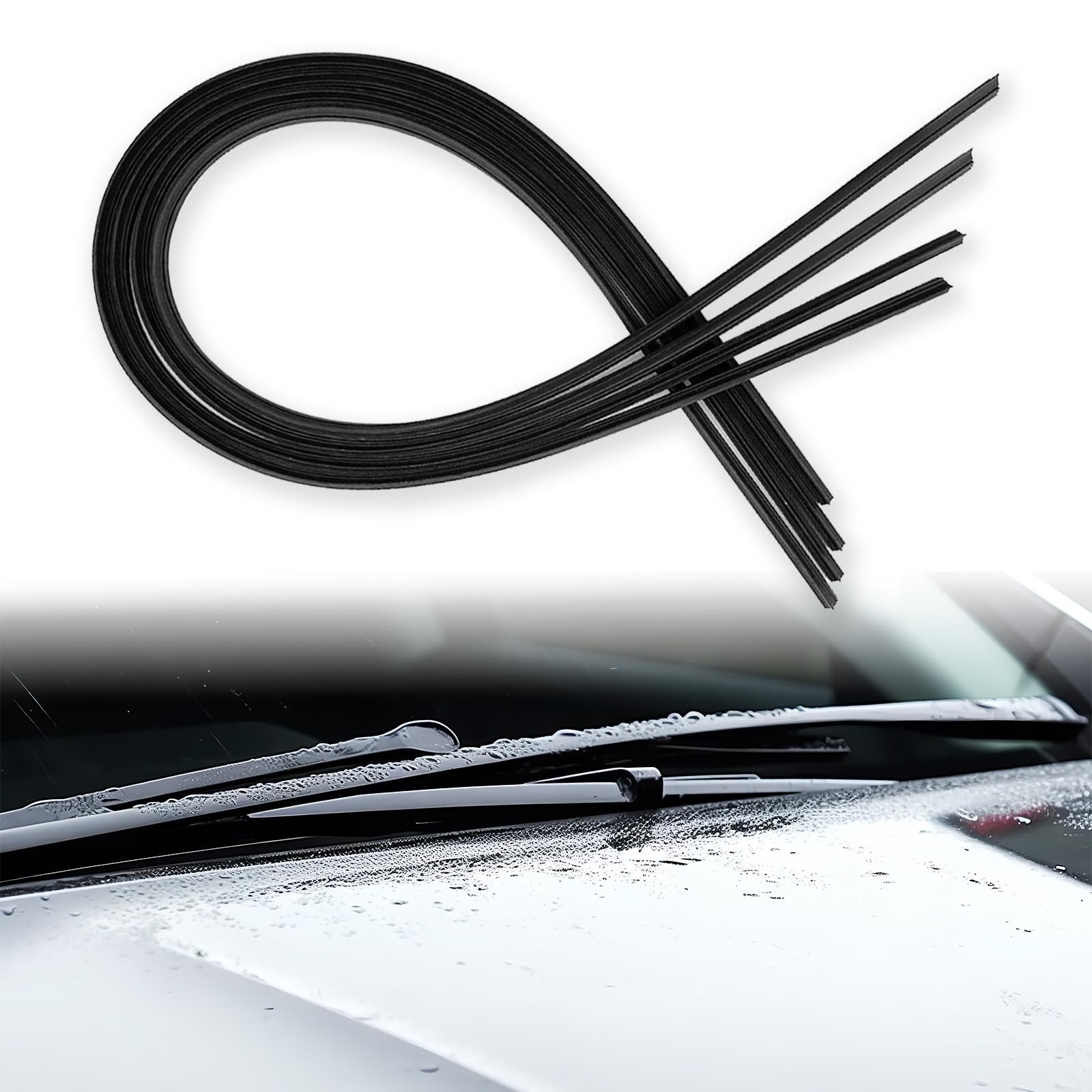 4Pcs Automotive Replacement Windshield Wiper