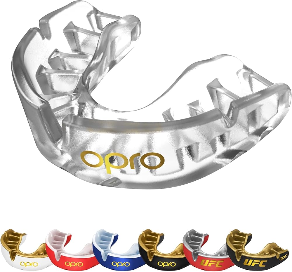 OPRO Gold Level Mouthguard Premium Fit – Gum Shield Adult Kids Boxing MMA