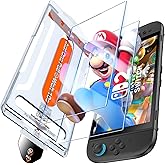 LK for Nintendo Switch 2 Screen Protector [2025 Verision] One-Pull Install &Auto-Dusting 0 Bubble, Screen Protector Switch2 Tempered Glass, Anti-Scratch, Full Coverage HD Ultra, 2 Pack