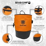 Bear Grip Premium Chalk Bag Bundle Pack for Rock Climbing Black view 4