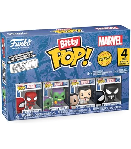 Funko Bitty Pop! Batman 85th – Pack De 4 Figurines Two-Face + 1 Mini Mystère – 2,2 Cm, DC Comics, étagère Empilable Incluse