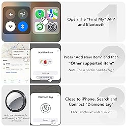 QCOQ Air Tracker Tags-4 Pack Black | Bluetooth
