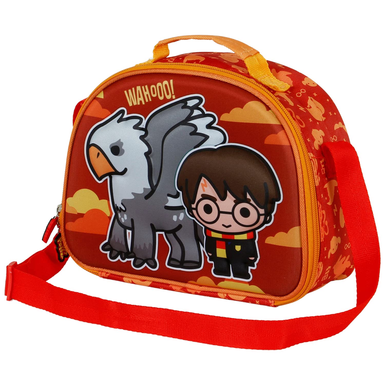 Harry Potter Buckbeak-3D Lunch Bag, Orange, 25.5 x 20 cm