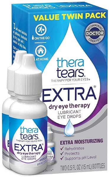 THERATEARS EXTRA DRY EYE DROPS, TWIN PACK, 2 BOTTLES X 0.5 FL OZ (PACK OF 1)