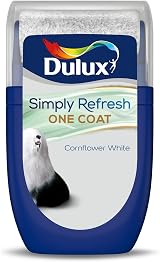 Dulux Simply Refresh Tester Paint Cornflower White 30ML One Coat view 2