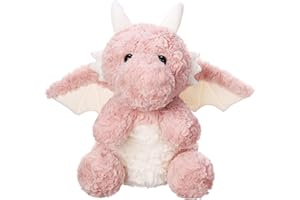 EOUOBOMO Cute Flying Dragon Plush,Soft Dinosaur Stuffed Animals Pillow,Kawaii Fire Dragon Animal Plushies Toy,Great Birthday Present for Adults and Kids,7.88",Pink