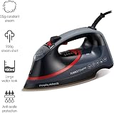 Morphy Richards Turbosteam Pro Pearl Ceramic Iron 3100W 0.4L Black Red view 2