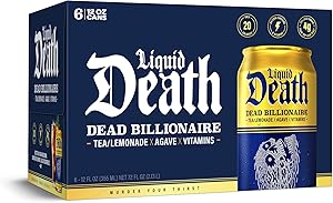 Liquid Death Dead Billionaire Tea 6pk, 12 FZ