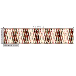Ambesonne Retro Fabric by The Yard Sixties and