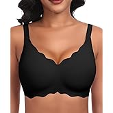 Ganado Seamless Wireless Bras for Women No Underwire Bras Supportive Bralette Padded Comfort T Shirt Bra